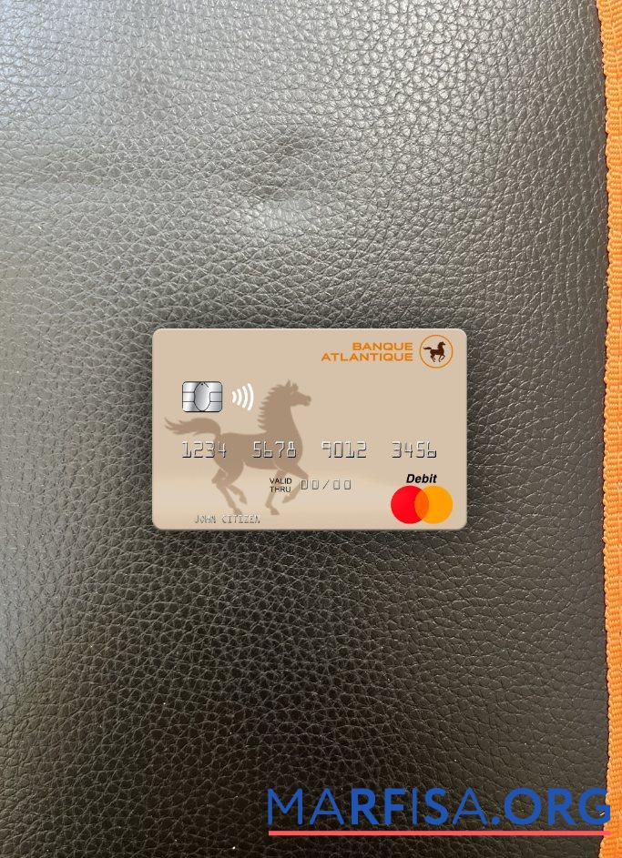 Realistic Mali Banque Atlantique mastercard photolook front sample